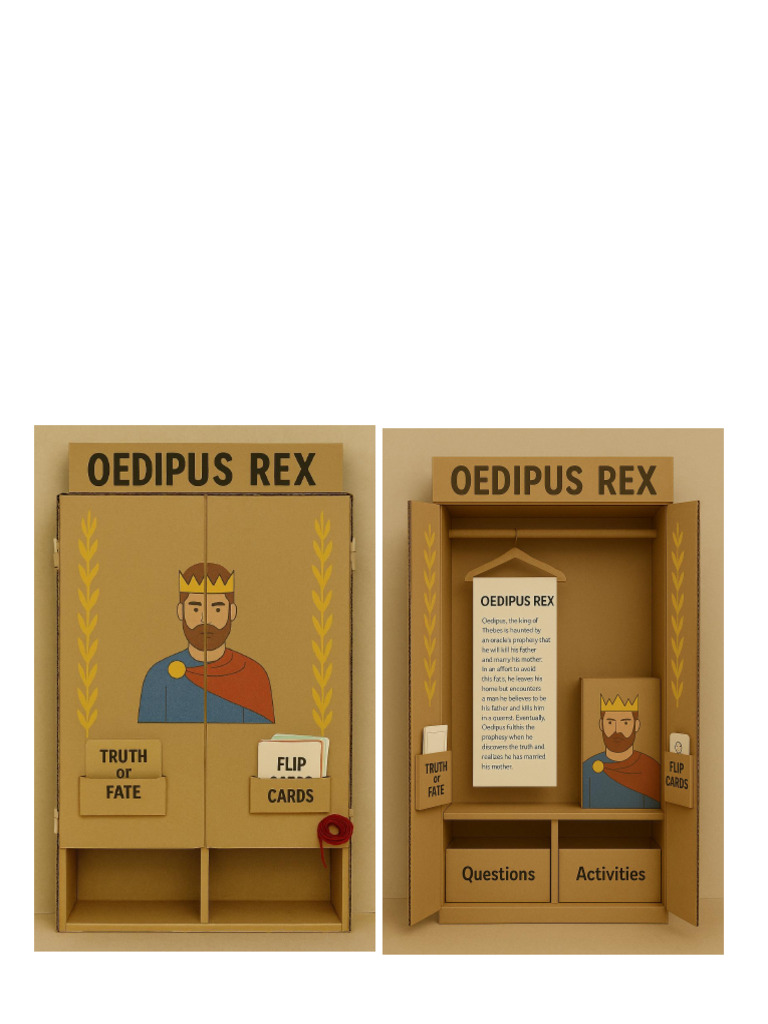 Oedipus Rex Interactive Learning Box | PDF | Oedipus | Theban Mythology