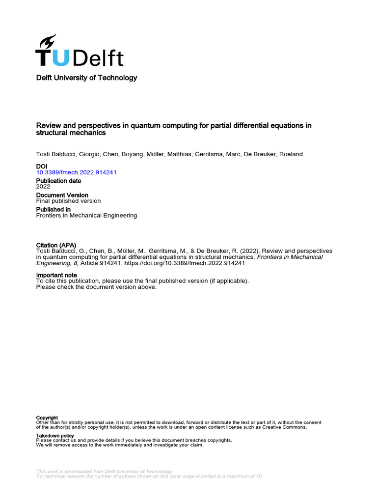 Fmech 08 914241 | PDF | Partial Differential Equation | Quantum Computing