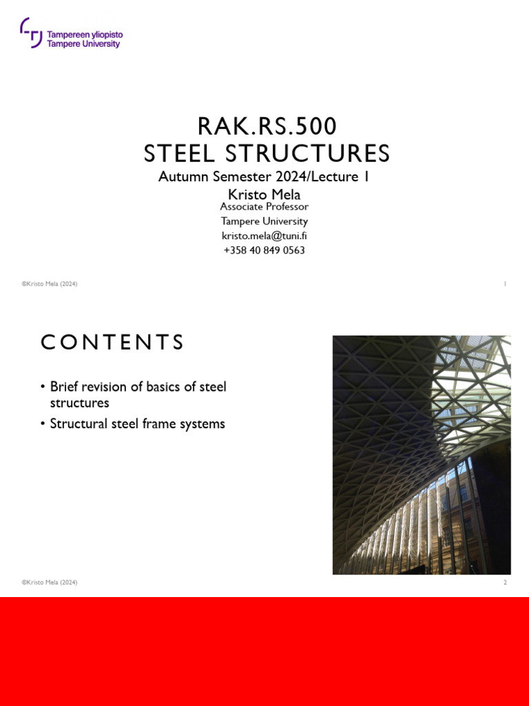 Steel Structures Basics and Design 2024 | PDF | Strength Of Materials ...