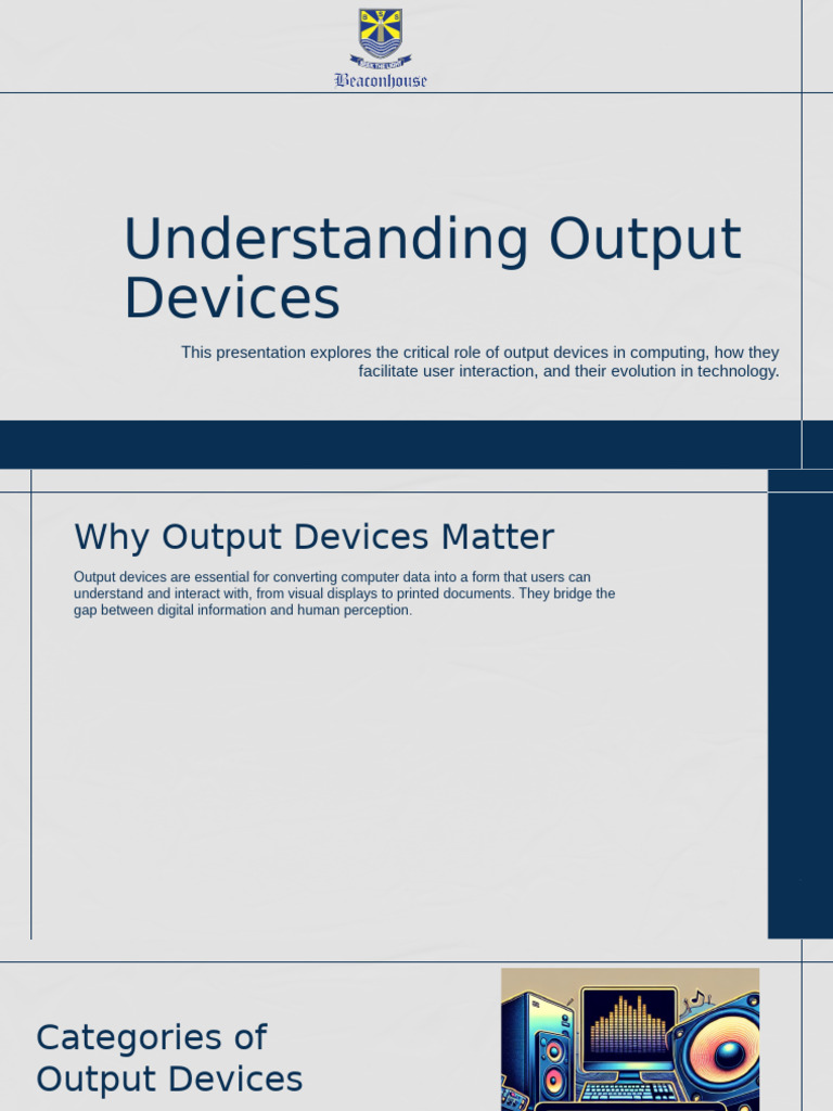 The Role and Evolution of Output Devices | PDF