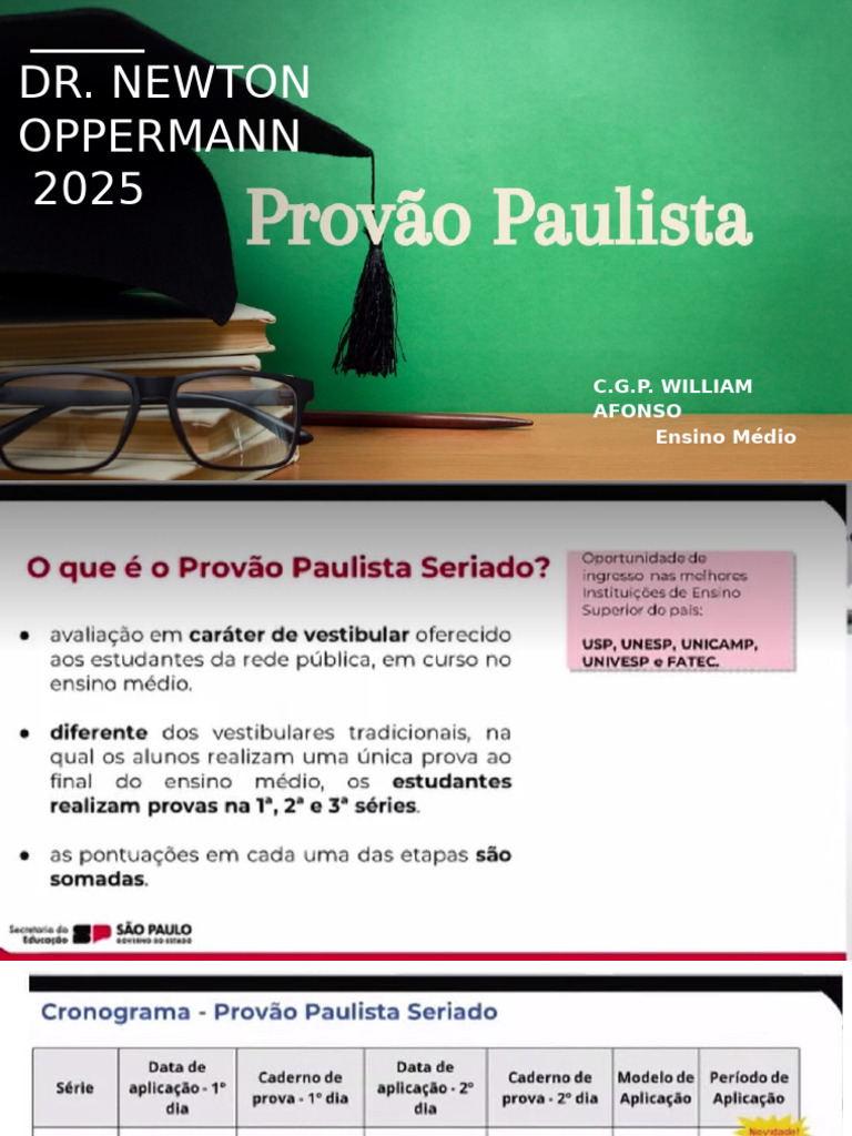 Provão Paulista 2025 | PDF