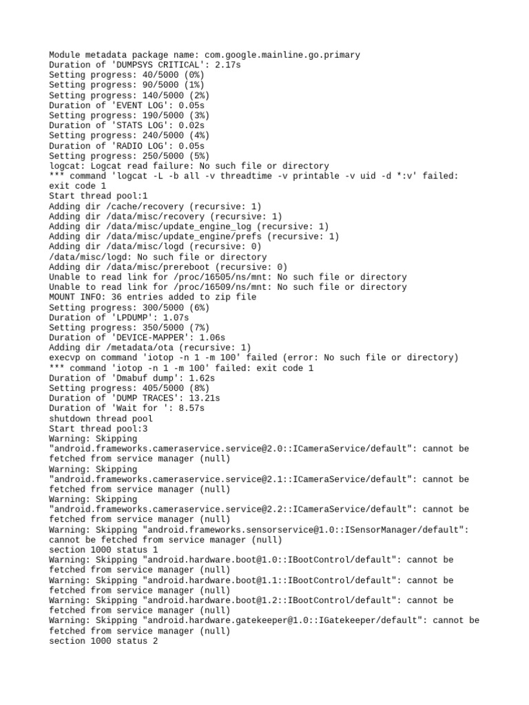 Bugreport BG6m OP UP1A.231005.007 2025 08 16 05 05 16 Dumpstate - Log ...