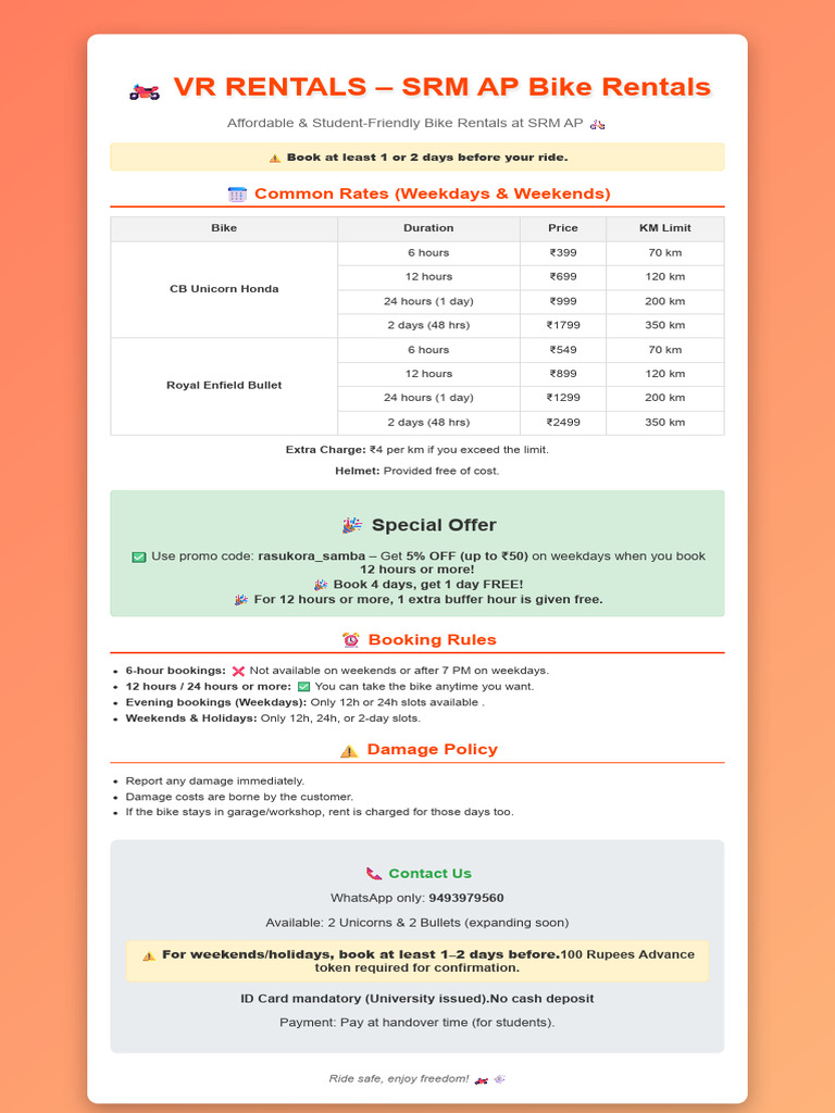 VR Rentals - Prices | PDF
