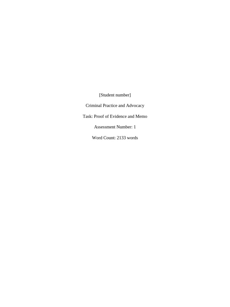 Court Evidence Memo for Darren Curzon | PDF | Prosecutor | Burglary