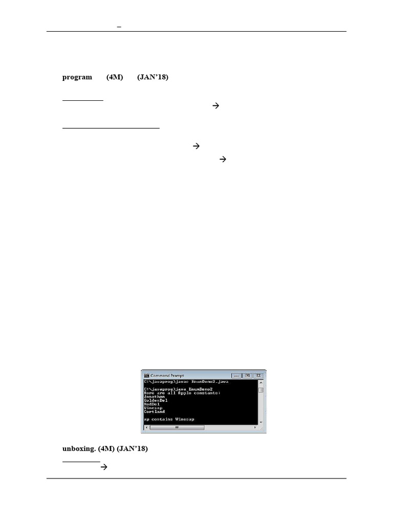 Java Enumerations and Autoboxing Explained | PDF | Data Type | Programming