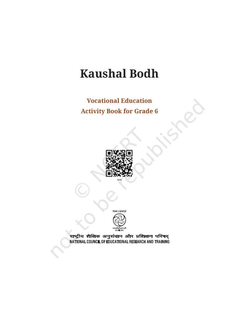Grade 6 Vocational Education Activity Book | PDF | Artificial