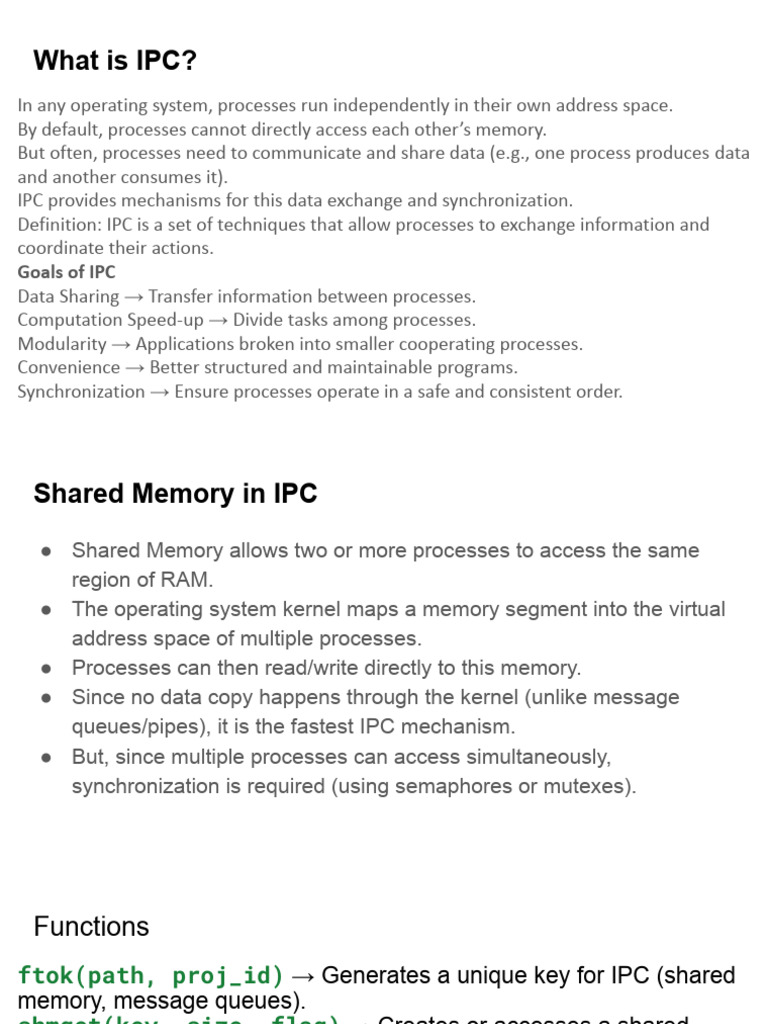 Understanding IPC: Mechanisms & Examples | PDF | Network Socket | Port ...