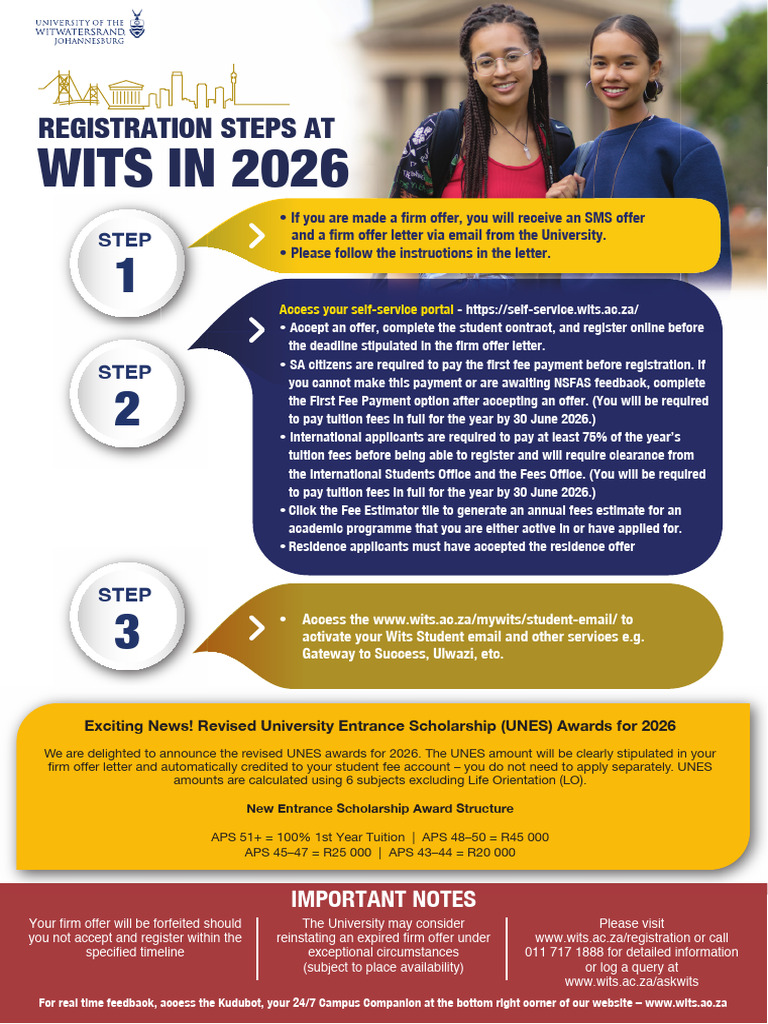 Wits 2026 Registration Steps Guide | PDF