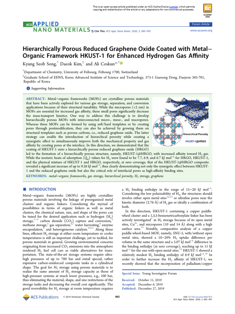 Song Et Al 2019 Hierarchically Porous Reduced Graphene Oxide Coated ...