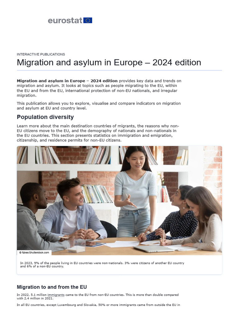 Migration and Asylum Trends in EU 2024 | PDF | Asylum Seeker | Human ...