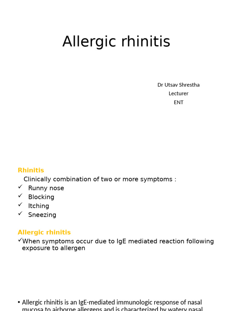 Understanding Allergic Rhinitis Symptoms | PDF | Allergy | Allergen