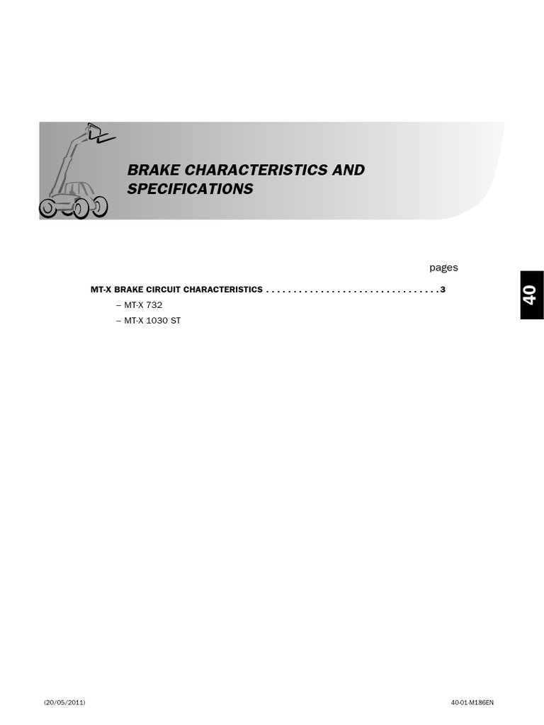 Brake Characteristics and Specifications | PDF