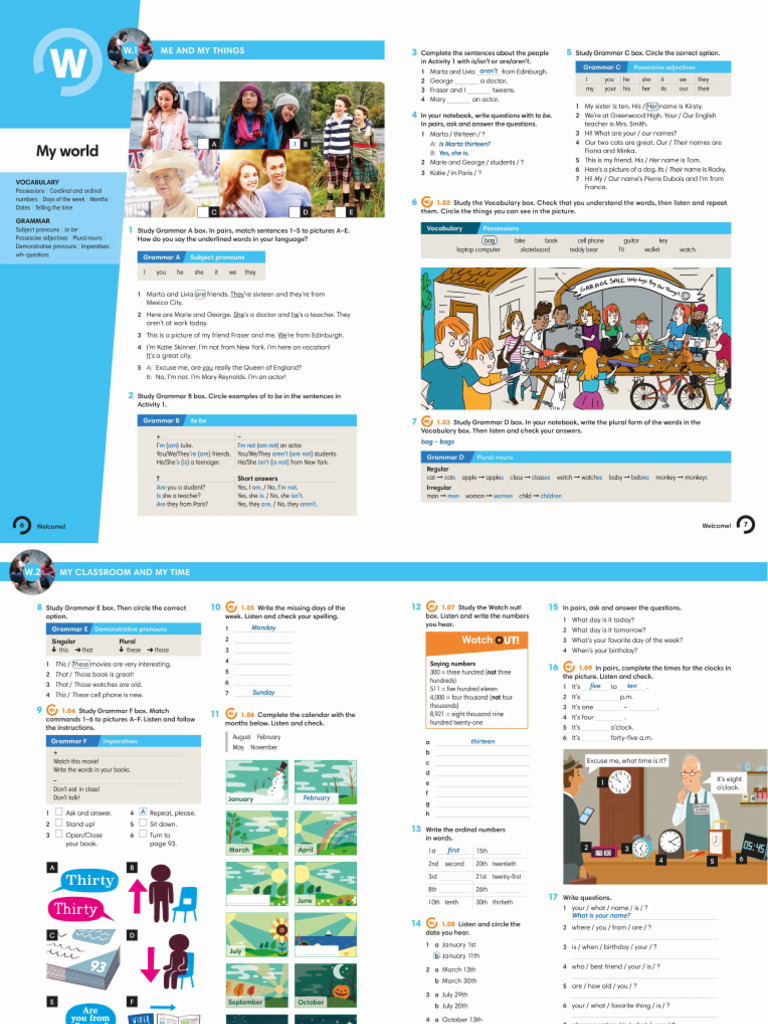 Wider World 1 Student Book Units 8 & Culture | PDF