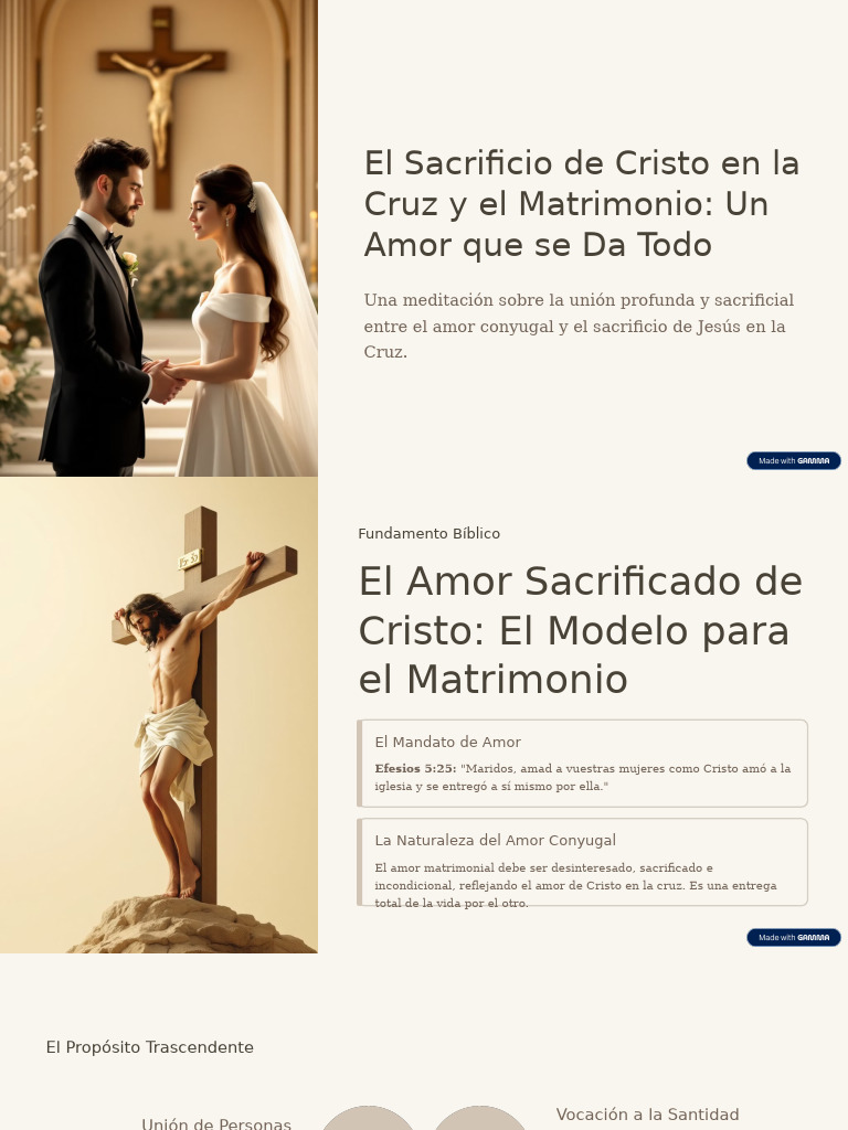 Amor Sacrificial en el Matrimonio | PDF | Amor | Cristo (título)