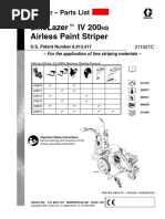 専用ページC Graco Line Lazer 4 Repair Parts List 311021EN-C | PDF | Pump | Valve