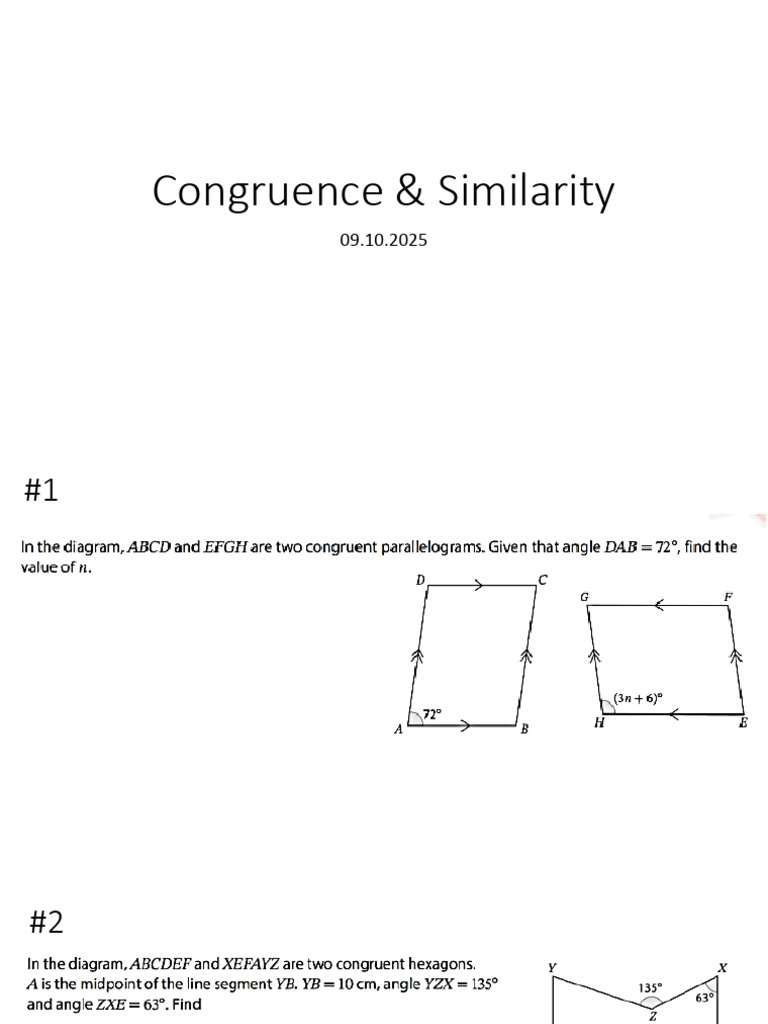Congruence Similarity | PDF