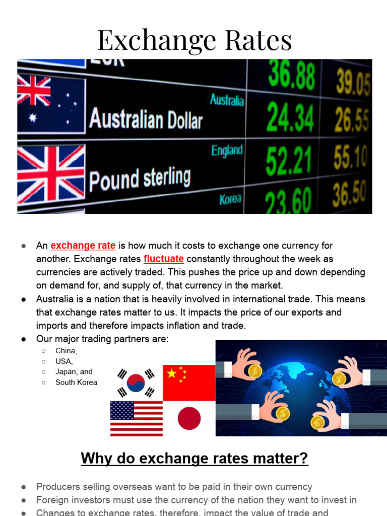 Exchange Rates 2025 Commerce Year 10 Course | PDF | Exchange Rate ...