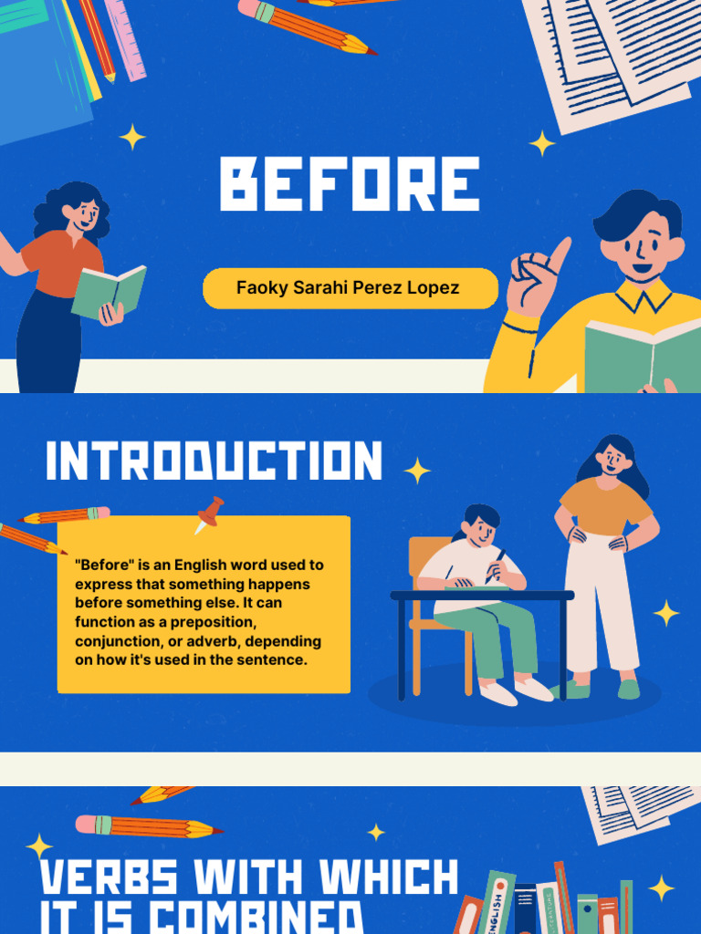 Blue and Yellow Illustrative Benefits of Learning English Presentation ...