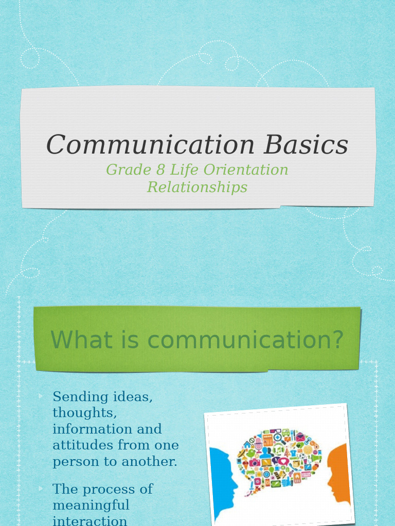 Communication Basics Relationships 4.6MB, p12, P2-B2, C | PDF ...