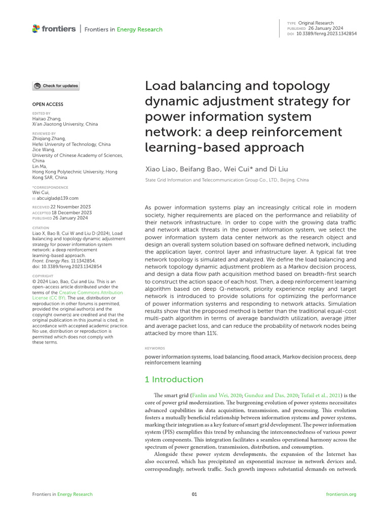 Load Balancing in Power Systems | PDF | Computer Network | Network Switch