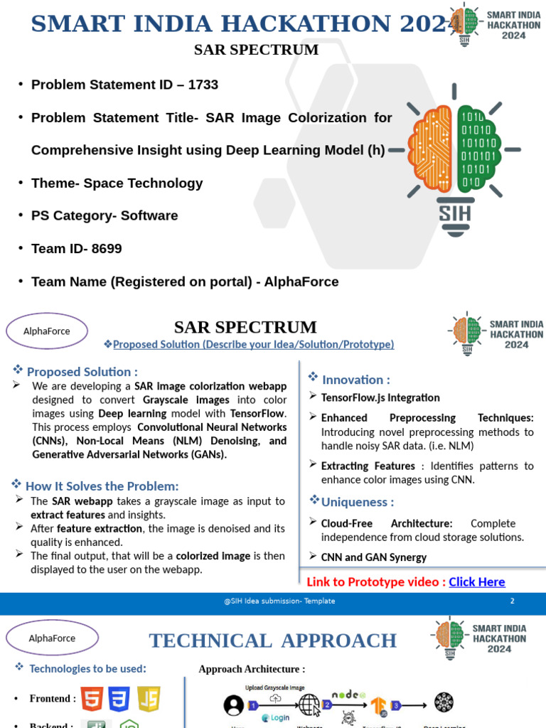 SAR Image Colorization Web App | PDF | Cloud Computing | Deep Learning