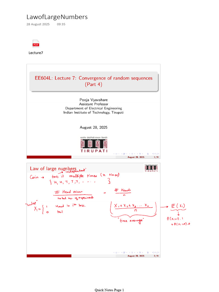 LLN Problems | PDF