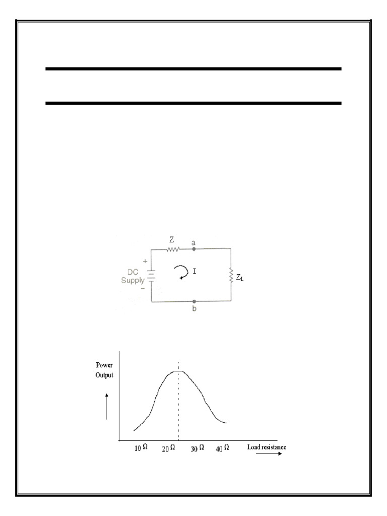 Exp 3 (Max Power Transfer) | PDF | Electronic Circuits ...