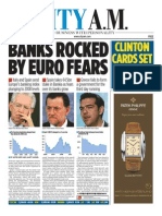 Banks Rocked by Euro Fears: Clinton Cardsset To Fold