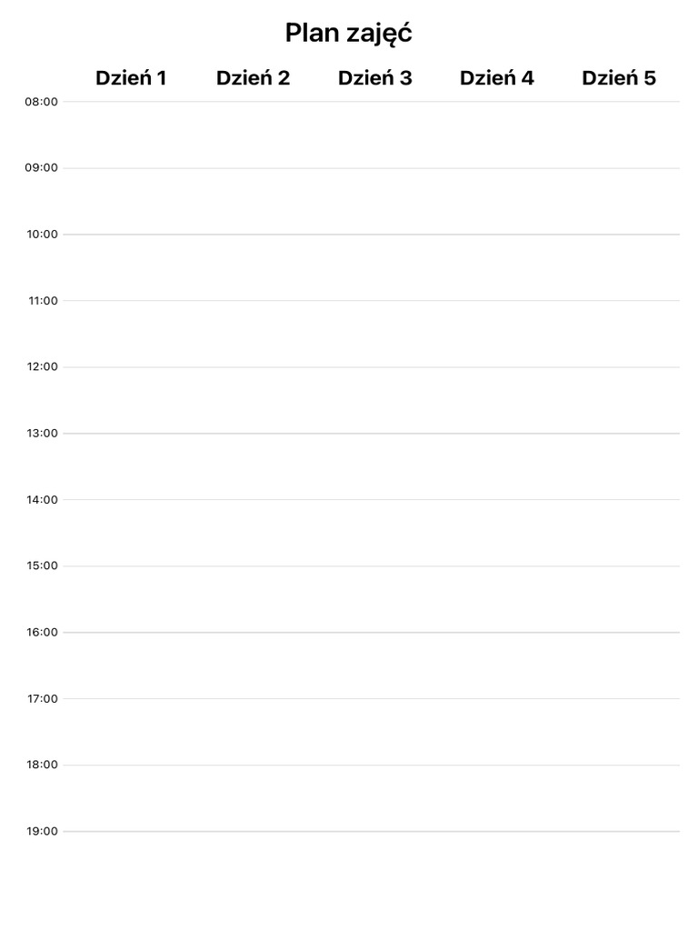 Timetable | PDF