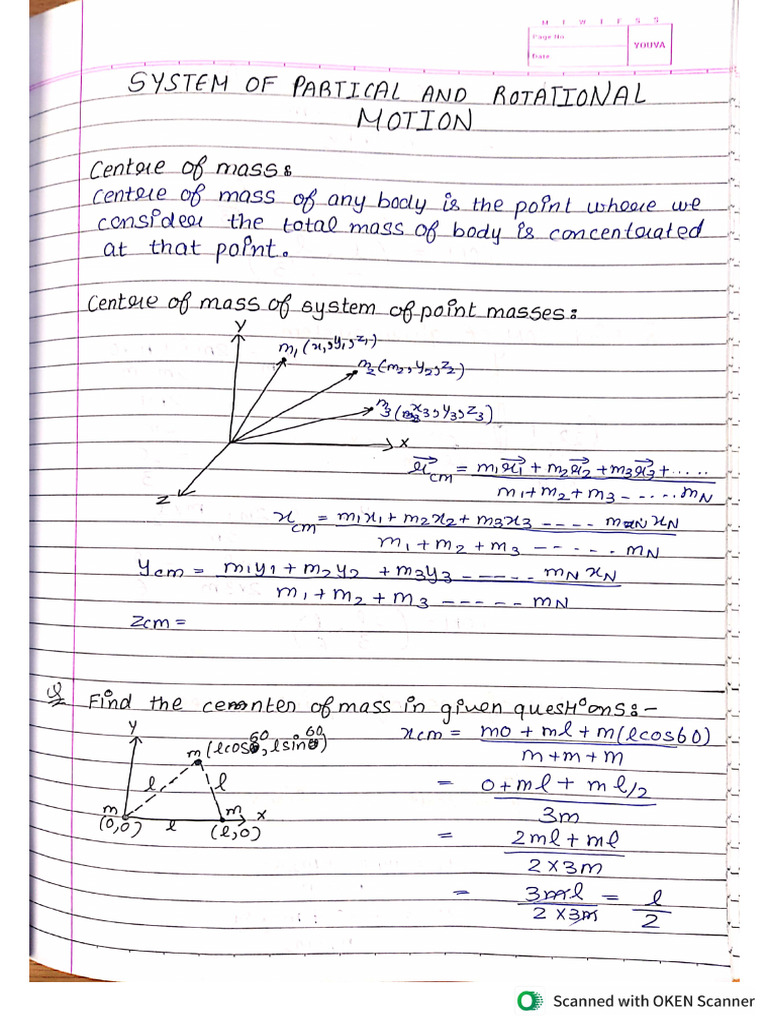 System of Particles and Rotational Motion | PDF