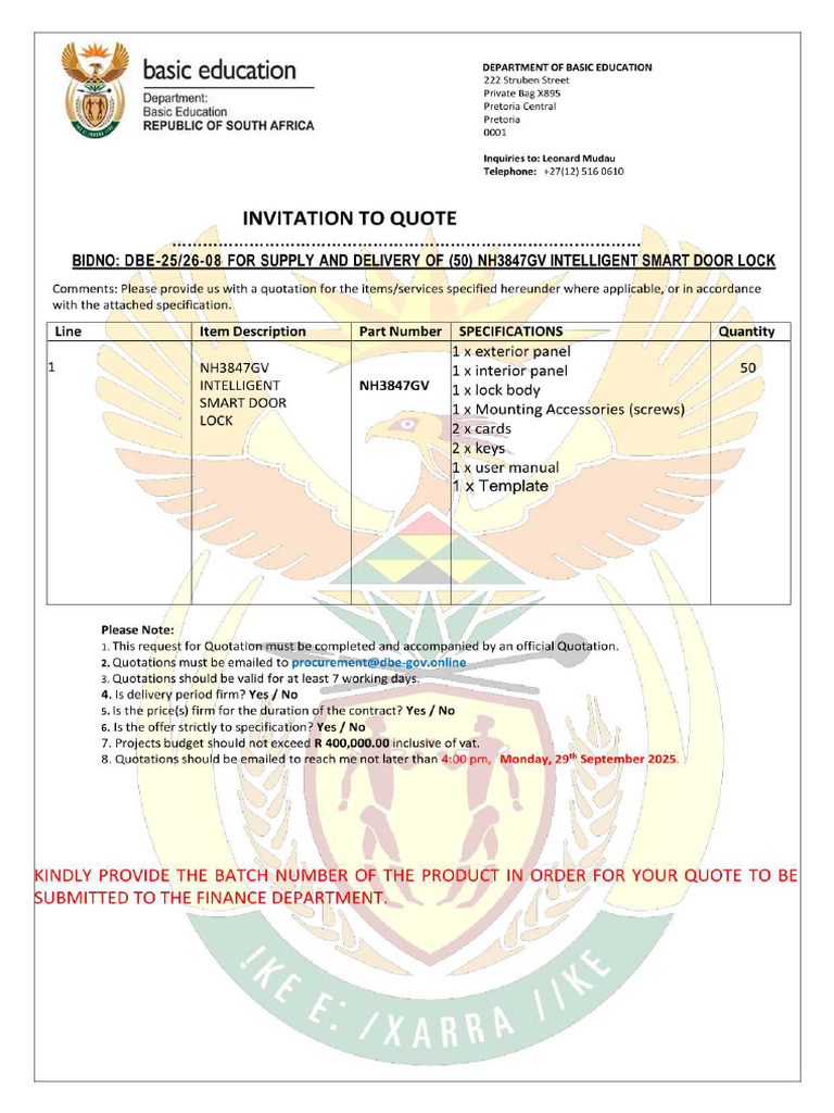 Department of Basic Education | PDF