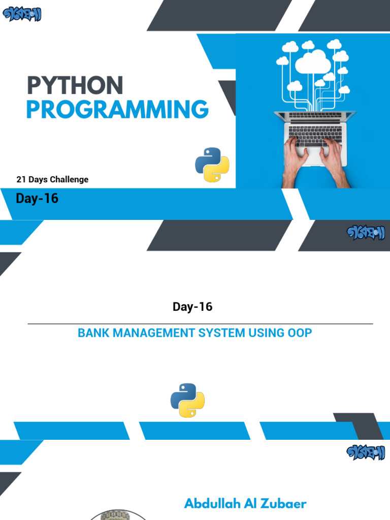 OOP Bank Management System in Python | PDF | Method (Computer ...