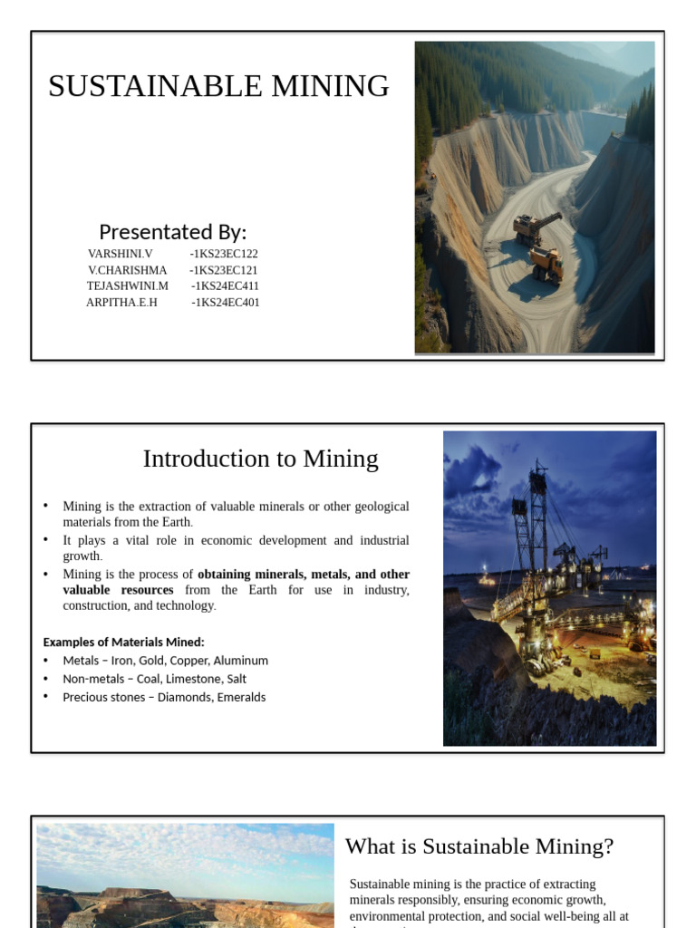 Sustainable Mining Practices Explained | PDF | Mining | Sustainability