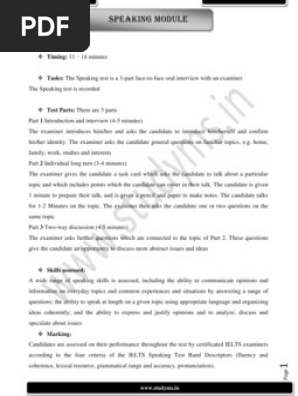 ielts speaking