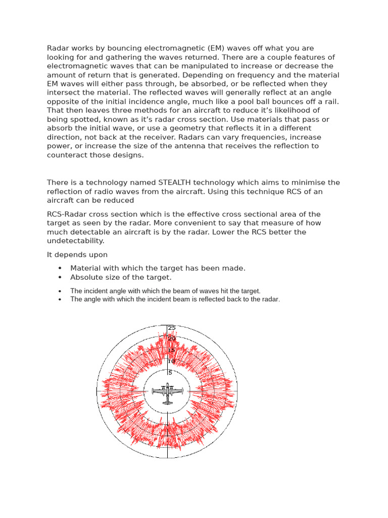 Understanding Radar Cross Section and Stealth | PDF | Radar ...