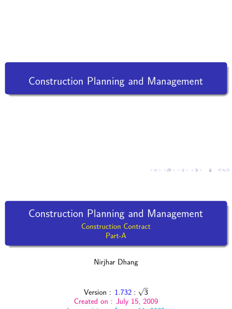 Construction Contract Management Guide | PDF | Joint Venture ...