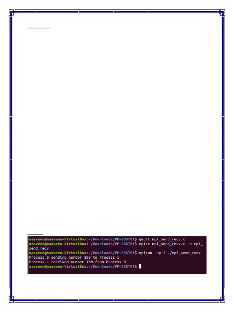 MPI Program Examples and Demonstrations | PDF | Software Engineering ...