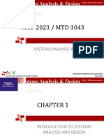 MTD 2023 / MTD 3043: Systems Analysis and Design