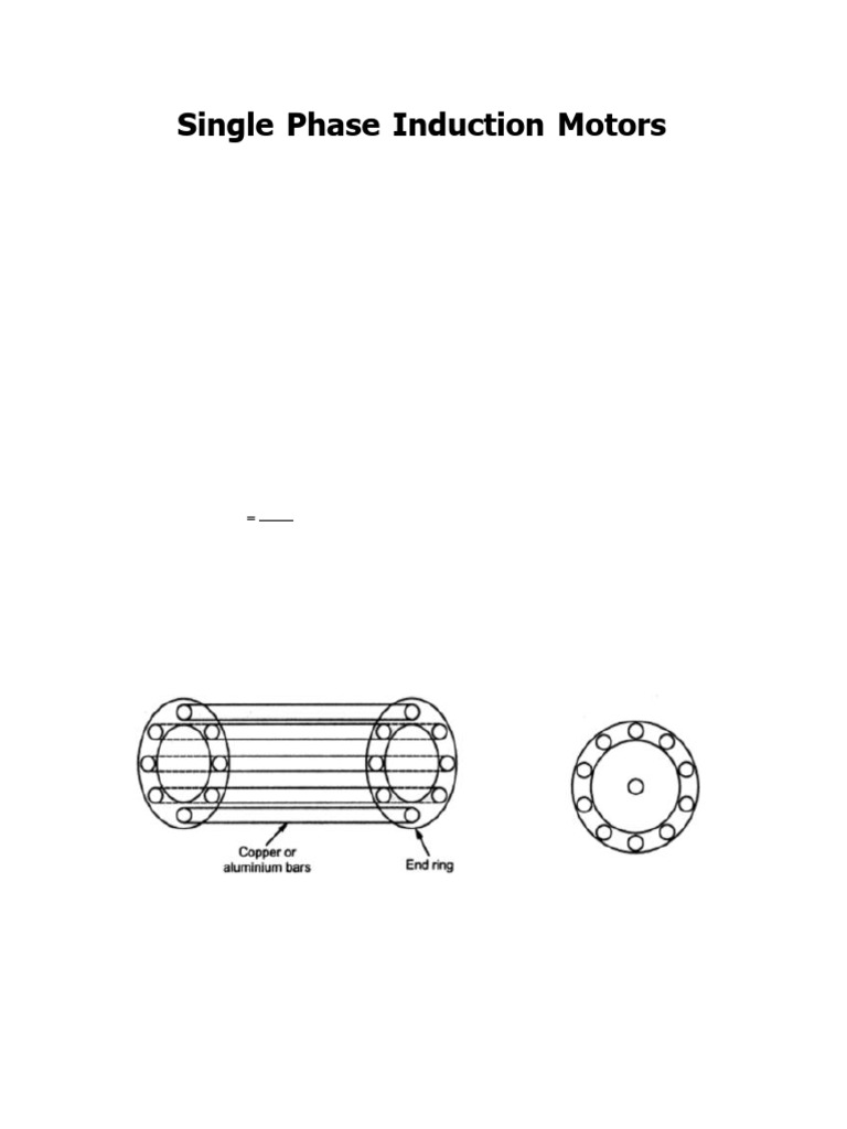 Single Phase Induction Motors Explained | PDF | Electric Motor ...