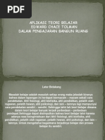 Download Aplikasi Teori Belajar Edward Chace Tolman Dalam Pengajaran Bangun Ruang by yusi riza SN93071738 doc pdf