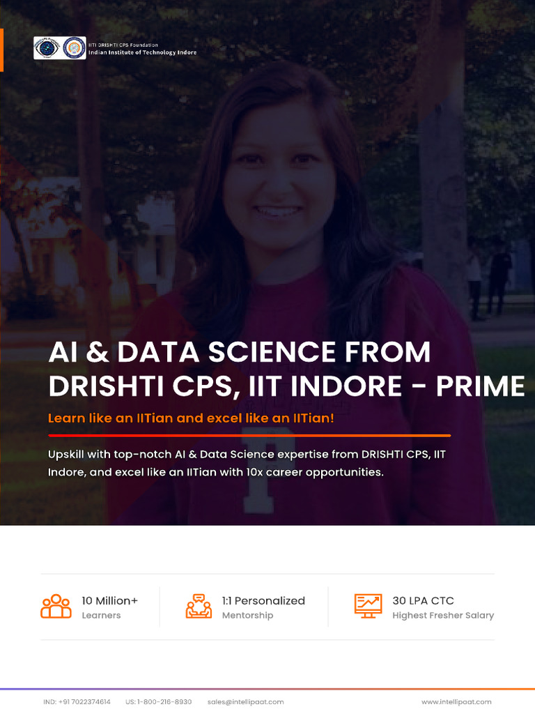 AI & Data Science Course at IIT Indore | PDF | Artificial Intelligence ...