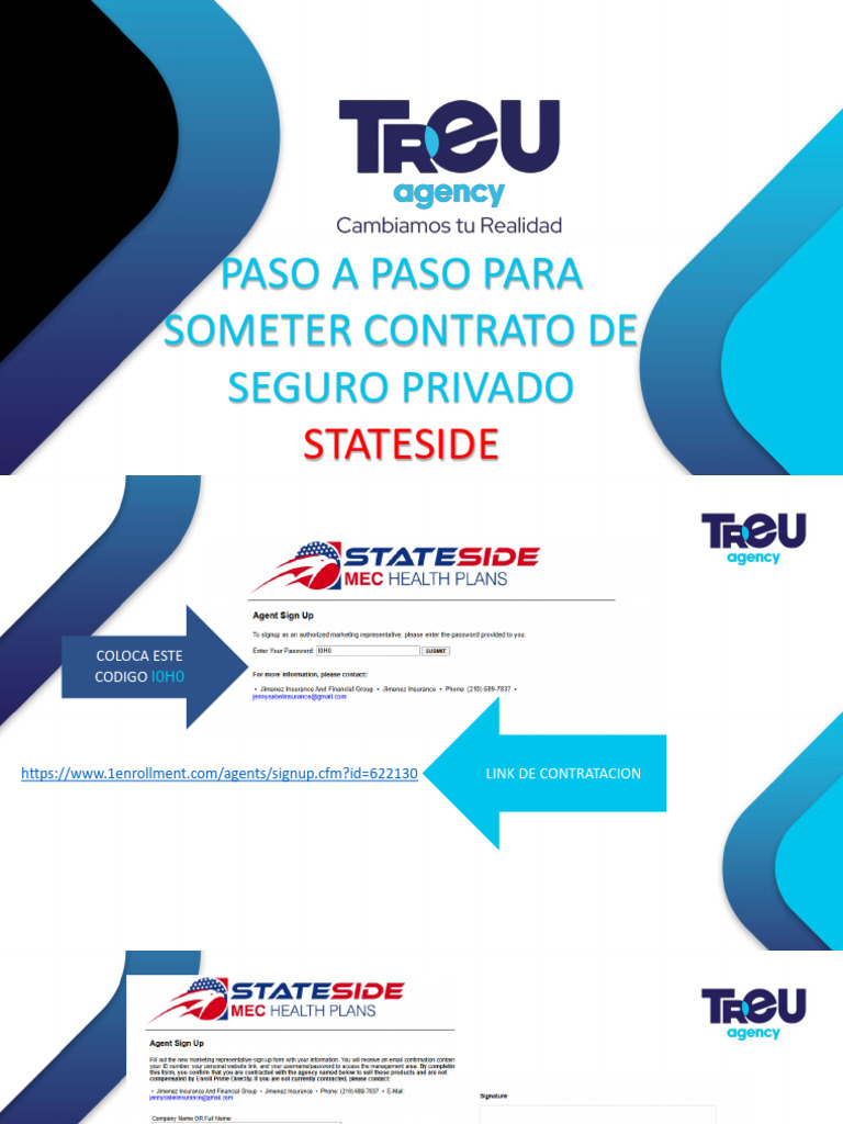 Paso A Paso para Someter Contrato de Seguro Privado Stateside | PDF