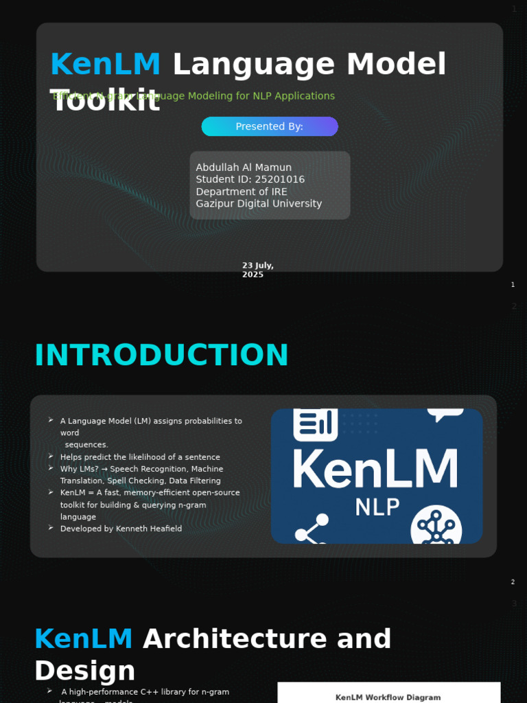 Kenlm: Language Model Toolkit | PDF | Speech Recognition | Machine Learning