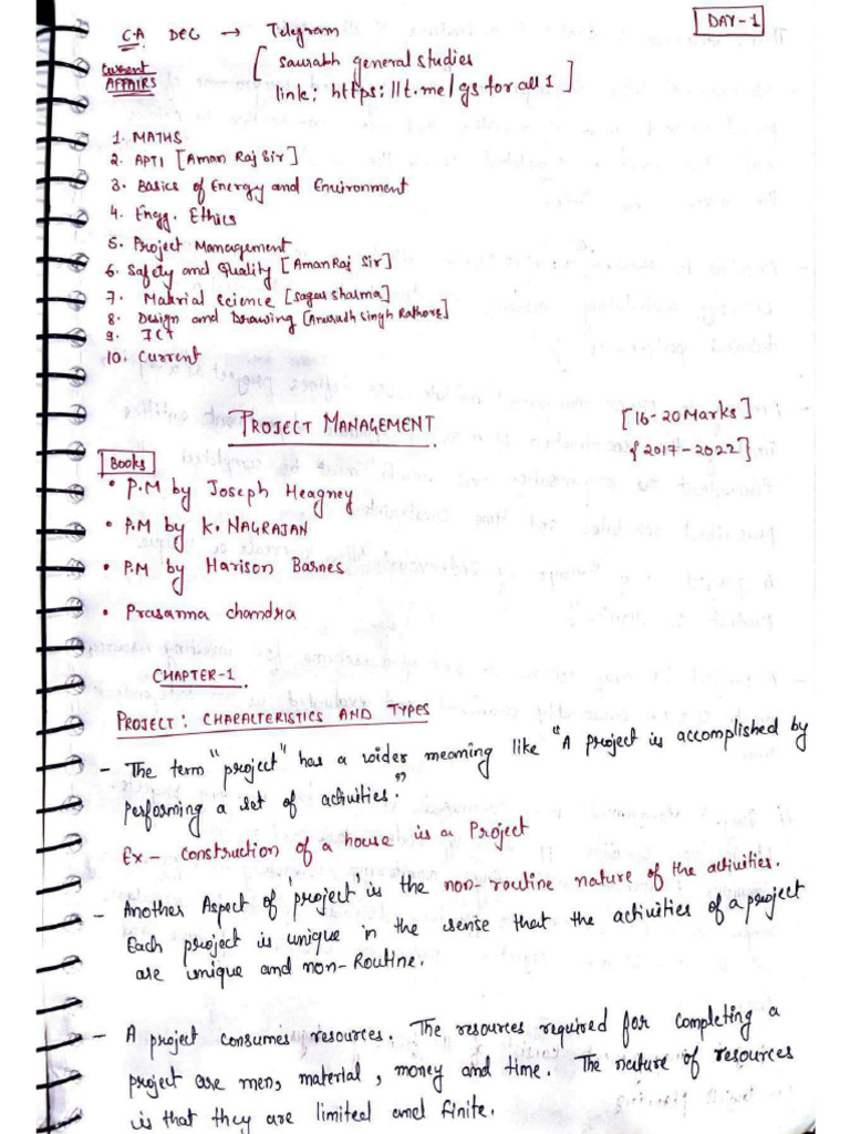 Project Management 1 | PDF