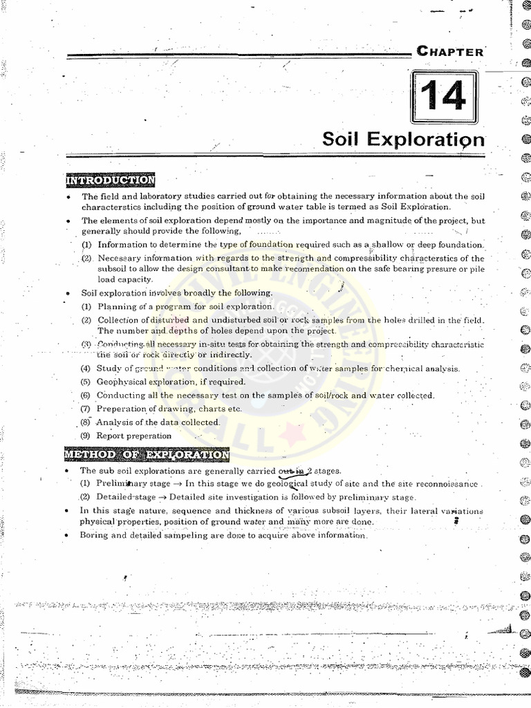 Soil Exploration Ies Master | PDF