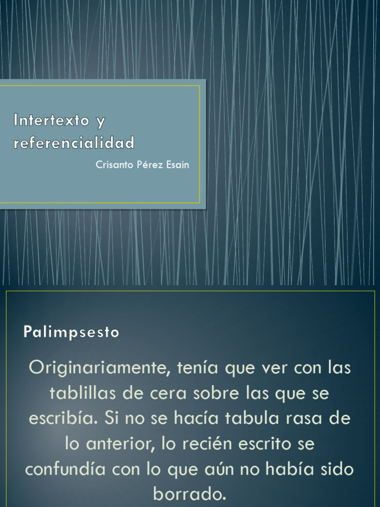 Tema 1.intertexto y Referencialidad - Tópicos Latinos | PDF