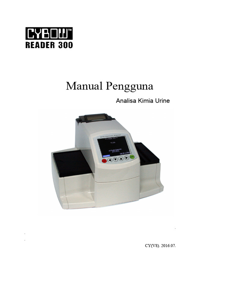Panduan Penggunaan Analis Urin CYBOW 300 | PDF