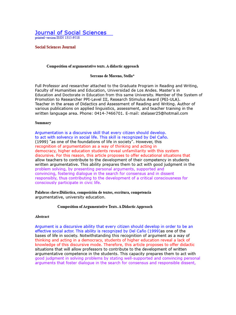 Didactic Strategies for Argumentative Writing | PDF | Knowledge | Rhetoric