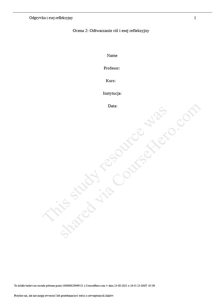 Role Play | PDF