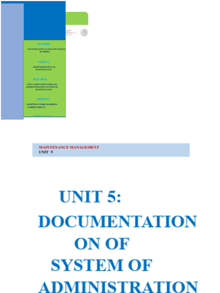 Maintenance Management Documentation Guide | PDF | Production And ...